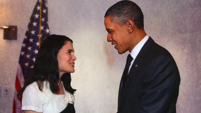 Đại sứ Mỹ tại ASEAN Nina Hachigian với Tổng thống Mỹ Barack Obama Đại sứ Mỹ tại ASEAN Nina Hachigian với Tổng thống Mỹ Barack Obama