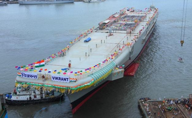 Ngày 12 tháng 8 năm 2013, Ấn Độ hạ thủy tàu sân bay nội địa INS Vikrant Ngày 12 tháng 8 năm 2013, Ấn Độ hạ thủy tàu sân bay nội địa INS Vikrant