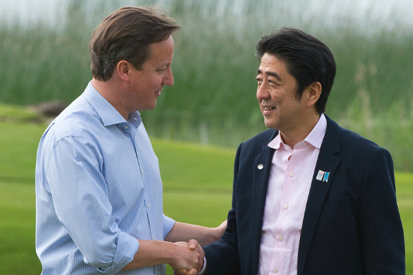 Thủ tướng Anh David Cameron và Thủ tướng Nhật Bản Shinzo Abe Thủ tướng Anh David Cameron và Thủ tướng Nhật Bản Shinzo Abe