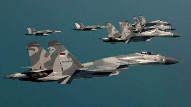 Máy bay chiến đấu Su-30MK2 của Không quân Indonesia Máy bay chiến đấu Su-30MK2 của Không quân Indonesia