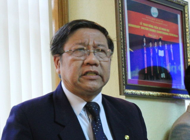 PGS, TS Nguyễn Văn Nhã –Trưởng Ban đào tạo (ĐHQG HN): chính hệ thống GDĐH Việt Nam chưa phân tầng nên các trường ĐH đòi quyền tự chủ, như vậy Bộ sẽ rất lúng túng. Ảnh Xuân Trung