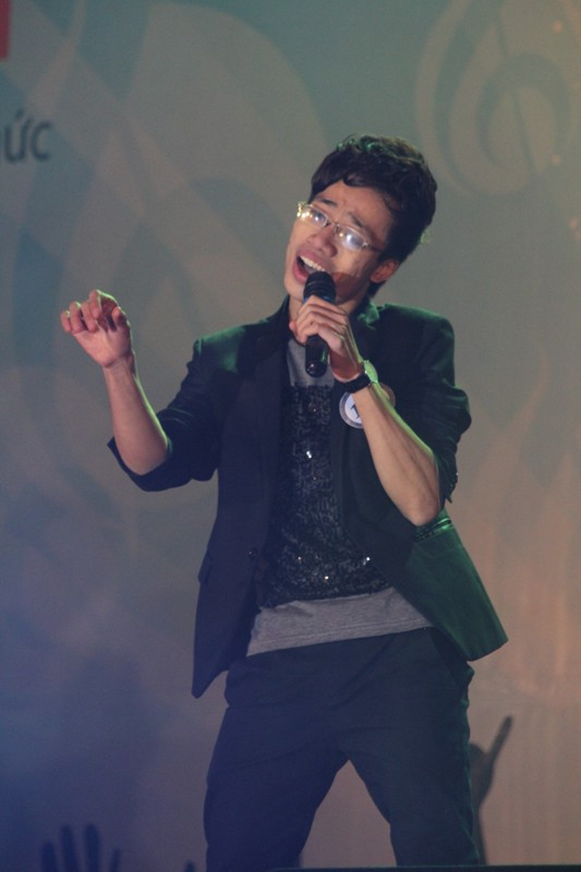 Phần thi của thí sinh Trần Đức Anh trường ĐH Sư phạm Nghệ thuật TW.