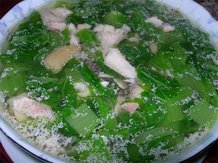 Cá rô canh cải. (Ảnh minh họa)