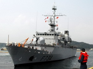 Tàu khu trục Vendemiare F734 của Hải quân Pháp. (Nguồn: Internet) Tàu khu trục Vendemiare F734 của Hải quân Pháp. (Nguồn: Internet)