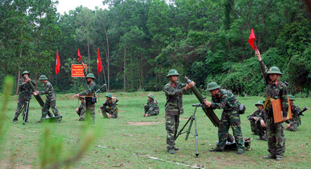 Đại đội Cối 100mm huấn luyện kỹ thuật qui chỉnh hiệu chỉnh Đại đội Cối 100mm huấn luyện kỹ thuật qui chỉnh hiệu chỉnh