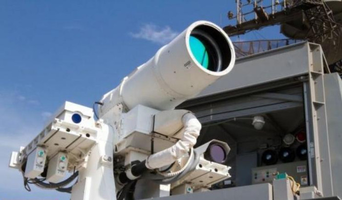 Vũ khí laser trên tàu chiến Ponce Mỹ Vũ khí laser trên tàu chiến Ponce Mỹ