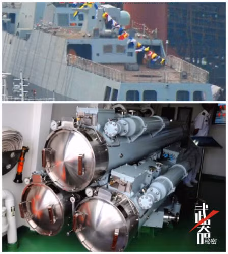 Hình ảnh tàu hộ vệ hạng nhẹ Type 056 trên mạng sina Trung Quốc