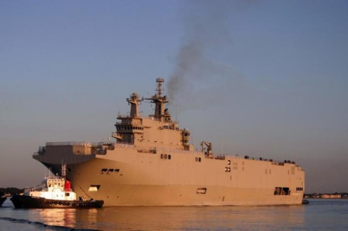 Tàu tấn công đổ bộ lớp Mistral mang tên Vladivostok, Pháp chế tạo cho Nga, nhưng chưa bàn giao Tàu tấn công đổ bộ lớp Mistral mang tên Vladivostok, Pháp chế tạo cho Nga, nhưng chưa bàn giao