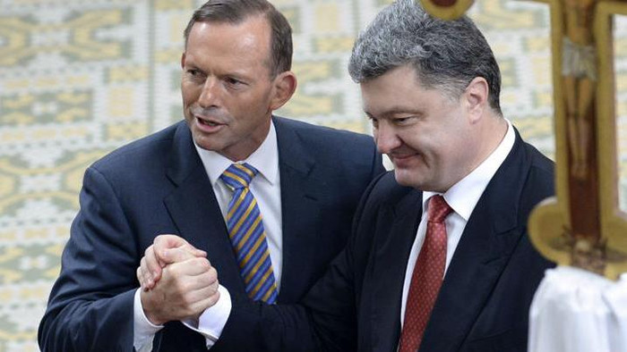 Thủ tướng Australia Tony Abbott và Tổng thống Ukraine Petro Oleksiyovych Poroshenko Thủ tướng Australia Tony Abbott và Tổng thống Ukraine Petro Oleksiyovych Poroshenko