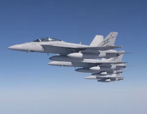Biên đội máy bay chiến đấu F/A-18 Super Hornet Mỹ