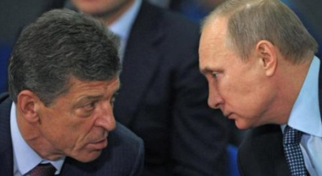 Phó Thủ tướng Nga Dmitry Kozak và Tổng thống Nga Vladimir Putin