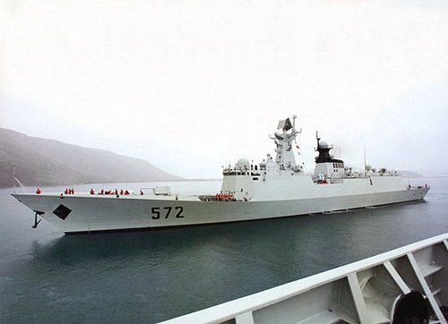 Tàu hộ vệ tên lửa Hoành Thủy số hiệu 572 Type 054A biên chế cho Hạm đội Nam Hải vào tháng 7 năm 2012 Tàu hộ vệ tên lửa Hoành Thủy số hiệu 572 Type 054A biên chế cho Hạm đội Nam Hải vào tháng 7 năm 2012