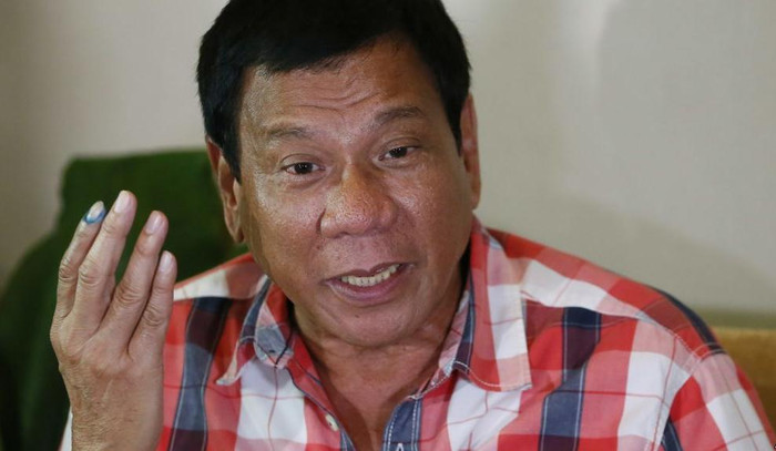 Tổng thống đắc cử Philippines Rodrigo Duterte. Nguồn ảnh: AP Tổng thống đắc cử Philippines Rodrigo Duterte. Nguồn ảnh: AP