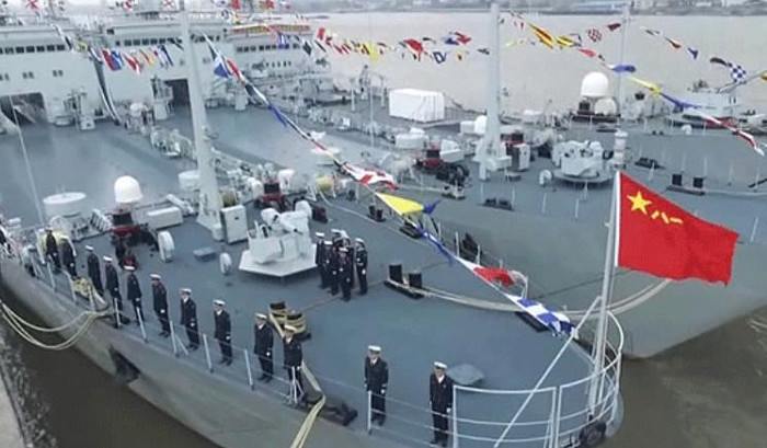 Ngày 12/1/2016, Trung Quốc biên chế tàu đổ bộ xe tăng Thiên Mục Sơn số hiệu 916 Type 072B cho Hạm đội Đông Hải, bố trí ở biển Hoa Đông Ngày 12/1/2016, Trung Quốc biên chế tàu đổ bộ xe tăng Thiên Mục Sơn số hiệu 916 Type 072B cho Hạm đội Đông Hải, bố trí ở biển Hoa Đông