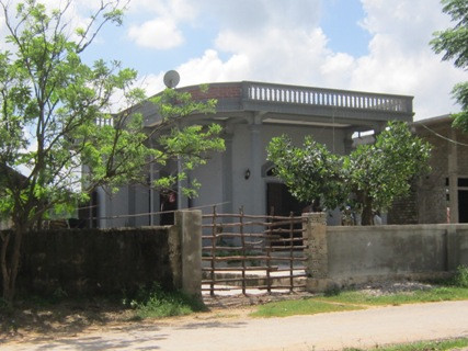 Ngôi nhà, nơi xảy ra thảm án.