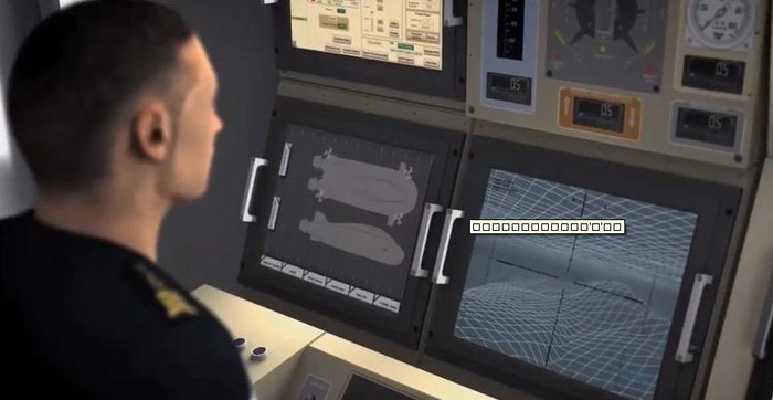 Nhân viên trên tàu dùng hệ thống radar và cảm biến quét địa hình dưới đáy biển Nhân viên trên tàu dùng hệ thống radar và cảm biến quét địa hình dưới đáy biển