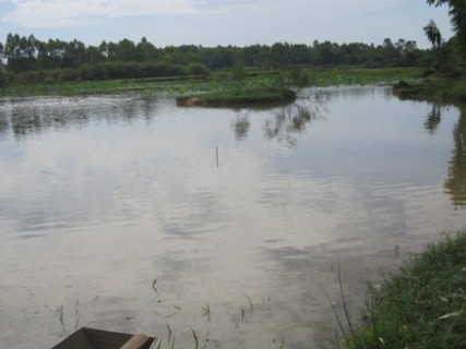 Đoạn kênh nơi hai em nữ sinh gặp nạn và tử vong