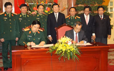 Lễ ký quy chế phối hợp giữa Bộ Quốc phòng và Văn Phòng Chủ tịch nước