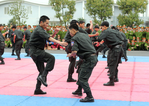 Cảnh sát cơ động có nhiệm vụ tổ chức, chỉ đạo và phối hợp công tác vũ trang tuần tra, kiểm soát, hỗ trợ các lực lượng có chức năng liên quan nhằm trấn áp, ngăn chặn các hoạt động phá hoại, gây bạo loạn, khủng bố, không tặc, bắt cóc con tin... của bọn phản cách mạng và phạm tội khác; truy bắt các băng nhóm tội phạm nguy hiểm hoạt động có vũ trang, có tổ chức; hỗ trợ giải tán các vụ biểu tình, đình công, mít tinh, gây rối an ninh, trật tự... theo lệnh của lãnh đạo Bộ Công an, Tổng cục Cảnh sát Nhân dân, giám đốc công an tỉnh, thành phố trực thuộc Trung ương (nguồn: wikipedia)