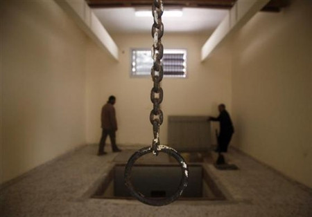 Nhà tù tại thành phố Benghazi, Libya. Đây là nhà tù mà nhà lãnh đạo độc tài Muammar Gaddafi giam giữ tù binh trong thời gian ông cầm quyền. Nhà tù tại thành phố Benghazi, Libya. Đây là nhà tù mà nhà lãnh đạo độc tài Muammar Gaddafi giam giữ tù binh trong thời gian ông cầm quyền.