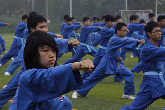 Với màn đồng diễn lần này, 400 môn sinh ĐH FPT thể hiện tinh thần chung mong muốn đưa võ Việt phát triển và nhân rộng hơn nữa.