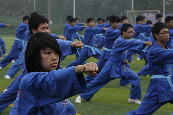 Với màn đồng diễn lần này, 400 môn sinh ĐH FPT thể hiện tinh thần chung mong muốn đưa võ Việt phát triển và nhân rộng hơn nữa.