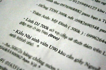 Thẻ sinh viên được coi như thứ có giá trị nhất với sinh viên. Nhưng đối với các cô gái mại dâm giả danh sinh viên luôn phải tránh khi khách hỏi đến thẻ sinh viên. Nếu bị hỏi thì phải đưa ra những lý do hợp lý như bị mất hay bỏ quên... để tránh bị lộ.