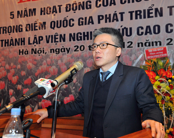 GS. Ngô Bảo Châu phát biểu tại Lễ kỷ niệm 5 năm Viện nghiên cứu cao cấp về Toán.