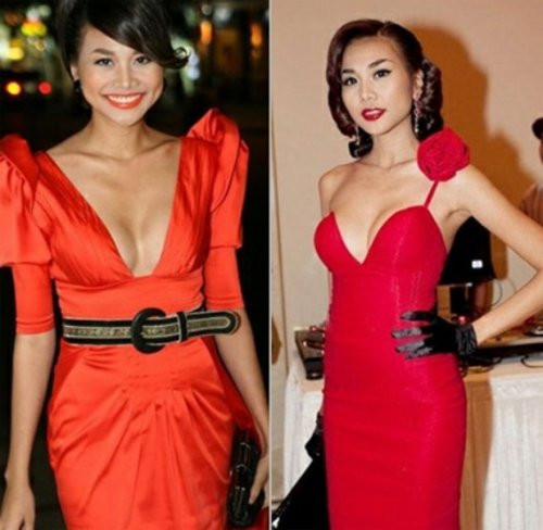 Siêu mẫu Thanh Hằng lựa chọn bộ đồ màu đỏ khoe vòng một quyến rũ. Siêu mẫu Thanh Hằng lựa chọn bộ đồ màu đỏ khoe vòng một quyến rũ.