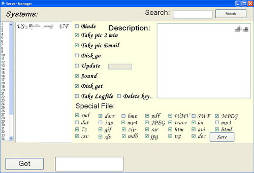 Bảng điều khiển Madi với các thao tác ghi nhận dữ liệu và loại định dạng tập tin ghi nhận - Ảnh: Seculert Bảng điều khiển Madi với các thao tác ghi nhận dữ liệu và loại định dạng tập tin ghi nhận - Ảnh: Seculert