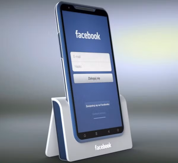 Một mẫu điện thoại Facebook tưởng tượng. Ảnh: Mashable