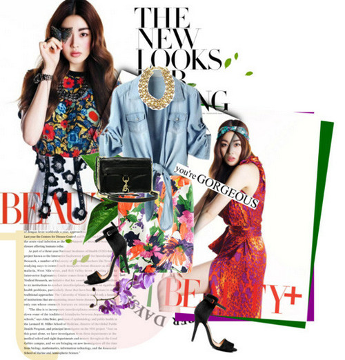 Áo denim buộc vạt - đừng nên bỏ qua.