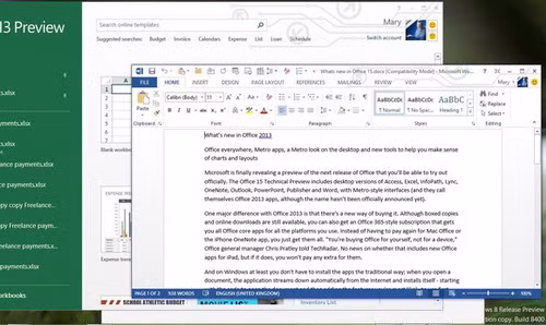 Office 2013 có giao diện Metro theo phong cách Windows 8 Office 2013 có giao diện Metro theo phong cách Windows 8