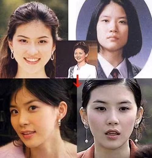 Hoa hậu Lee Bo Young cũng lộ rõ từng phẫu thuật thẩm mỹ. Xem thêm: Ngắm dàn Siêu Sao Hàn Quốc thanh tú, lịch lãm và phong cách