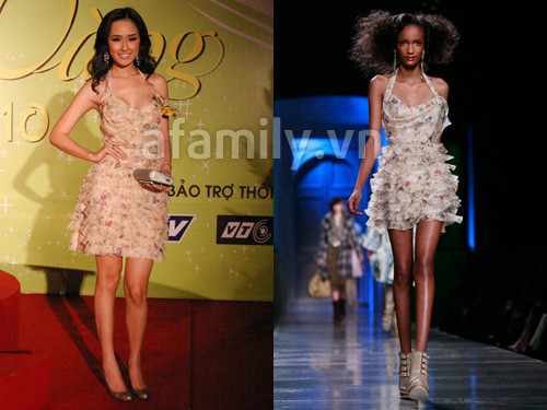 Trẻ trung, ngọt ngào trong một mẫu đầm xếp tầng, in hoa li ti của Christian Dior. Trẻ trung, ngọt ngào trong một mẫu đầm xếp tầng, in hoa li ti của Christian Dior.