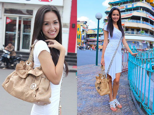 Túi xách đeo vai Le Trente của Christian Dior được Hoa hậu kết hợp cùng đầm trắng nhẹ nhàng. Hiện mẫu túi này có giá 1.695 bảng Anh ( khoảng 59 triệu đồng). Túi xách đeo vai Le Trente của Christian Dior được Hoa hậu kết hợp cùng đầm trắng nhẹ nhàng. Hiện mẫu túi này có giá 1.695 bảng Anh ( khoảng 59 triệu đồng).