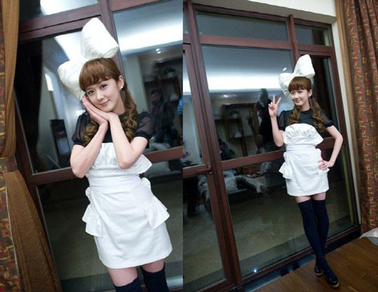 Jang Na Ra đáng yêu trong tạo hình "nàng hầu". Jang Na Ra đáng yêu trong tạo hình "nàng hầu".