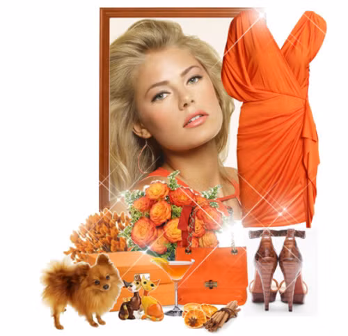 Đầm cocktail màu vỏ quýt nồng nàn và rực rỡ khiến các cô gái thật ấn tượng sang trọng.