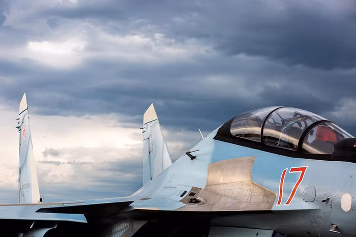 Máy bay chiến đấu đa năng 2 chỗ ngồi Su-30MS biên chế cho một căn cứ ở bang Chita, Quân khu miền Đông, Quân đội Nga