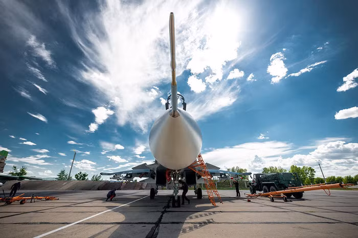 Máy bay chiến đấu đa năng 2 chỗ ngồi Su-30MS biên chế cho một căn cứ ở bang Chita, Quân khu miền Đông, Quân đội Nga