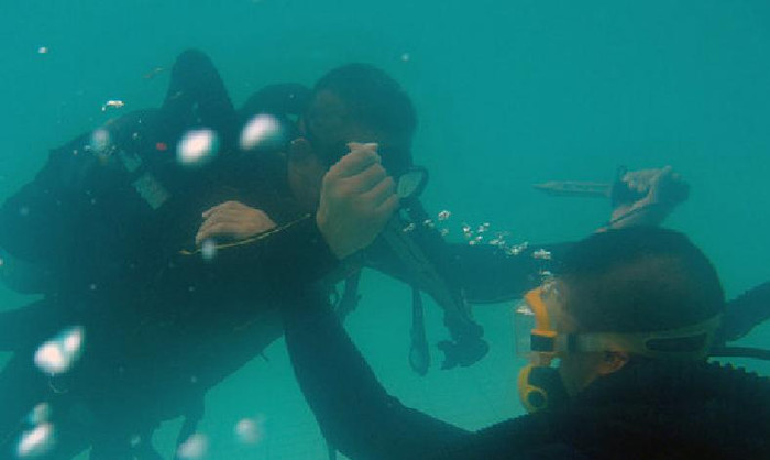 Người nhái huấn luyện chiến đấu (nguồn Thời báo Hoàn Cầu, TQ)