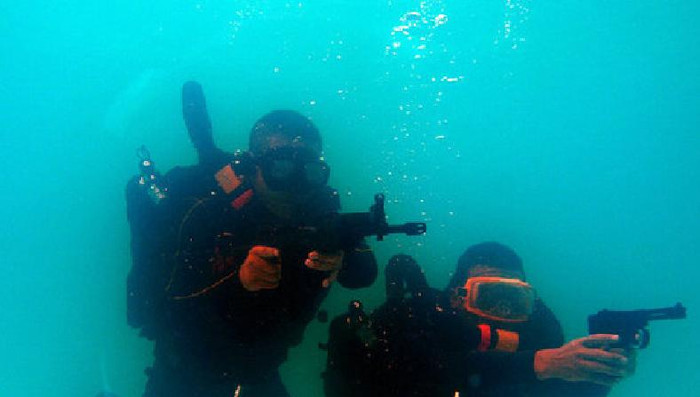 Người nhái huấn luyện (nguồn Thời báo Hoàn Cầu, TQ)