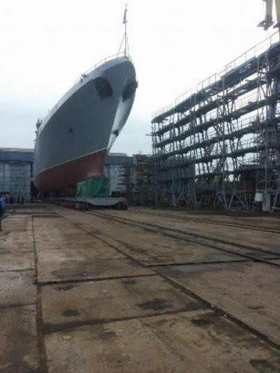 Tàu hộ vệ tàng hình Admiral Kasatonov Type 22350 Nga hạ thủy