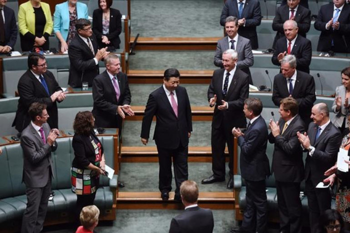 Ngày 17 tháng 11 năm 2014, tại Quốc hội Australia, ông Tập Cận Bình - lãnh đạo Trung Quốc "hứa" không dùng vũ lực ở Biển Đông.