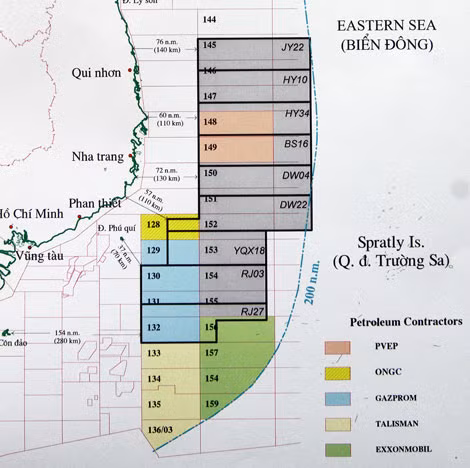 Trung Quốc ngang nhiên mời thầu phi pháp thăm dò khai thác dầu khí ở vùng đặc quyền kinh tế, thềm lục địa của Việt Nam Trung Quốc ngang nhiên mời thầu phi pháp thăm dò khai thác dầu khí ở vùng đặc quyền kinh tế, thềm lục địa của Việt Nam