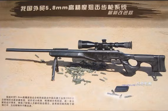 Súng trường bắn tỉa 5,8 mm Type 95 có độ bắn chính xác cao của Trung Quốc