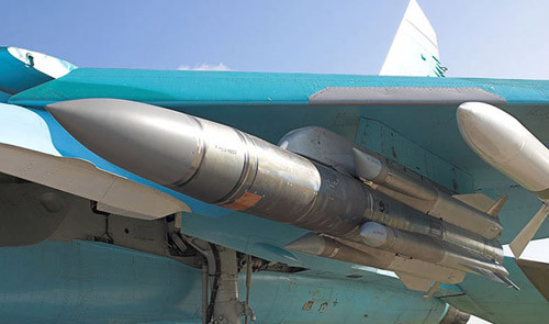 Tên lửa chống bức xạ tốc độ cao KH-31P trang bị cho máy bay ném bom chiến đấu Su-34 của Nga Tên lửa chống bức xạ tốc độ cao KH-31P trang bị cho máy bay ném bom chiến đấu Su-34 của Nga