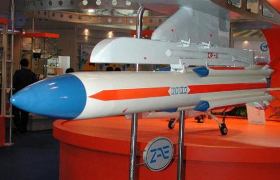 Báo Nga cho rằng, vào thập niên 1990 Nga xuất khẩu tên lửa chống bức xạ KH-31P cho Trung Quốc. Sau đó không lâu, Trung Quốc nhập công nghệ, bắt đầu sản xuất loại tên lửa này và đặt tên là YJ-91. Báo Nga cho rằng, vào thập niên 1990 Nga xuất khẩu tên lửa chống bức xạ KH-31P cho Trung Quốc. Sau đó không lâu, Trung Quốc nhập công nghệ, bắt đầu sản xuất loại tên lửa này và đặt tên là YJ-91.