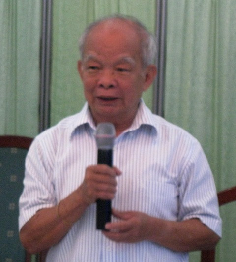 Nhà văn Nguyên Ngọc cho biết: Đã vì khoa học là phải tự do tuyệt đối. Ảnh Xuân Trung