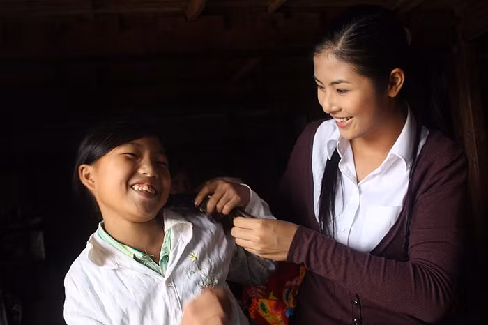 …Vui khi đã có mái tóc gọn gàng và thật đẹp